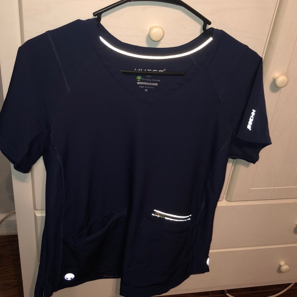 Navy Blue scrub top